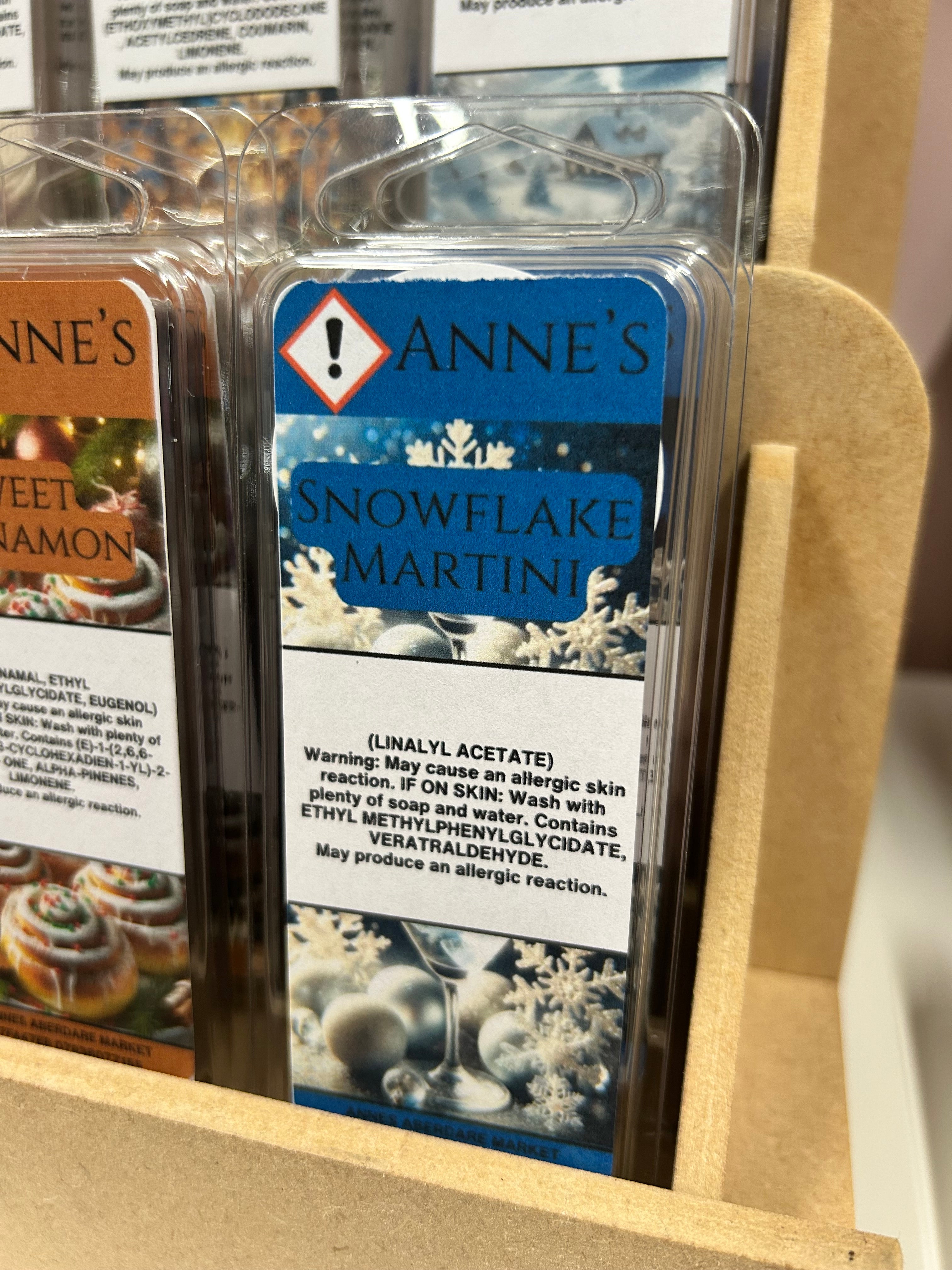 Snowflake Martini WAX SNAP BAR