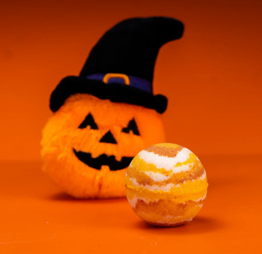 Round Pumpkin Spice Bath Bomb